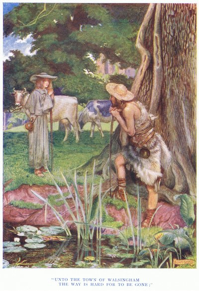 Unto the Town of Walsingham, the Way is Hard for to be Gone by John Byam Liston Shaw